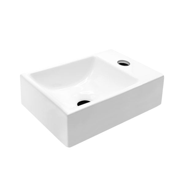 Design washbasin small guest toilet hand wash basin tap hole washbasin