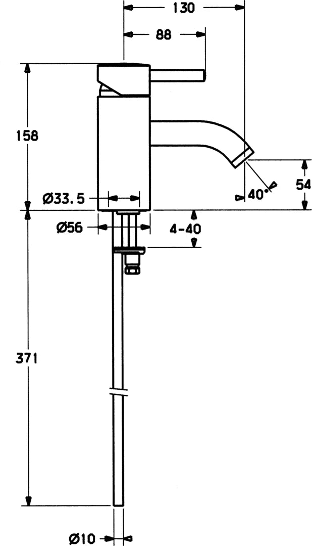 Hansa HANSADESIGNO Waschtischbatterie 51722101 Gelb