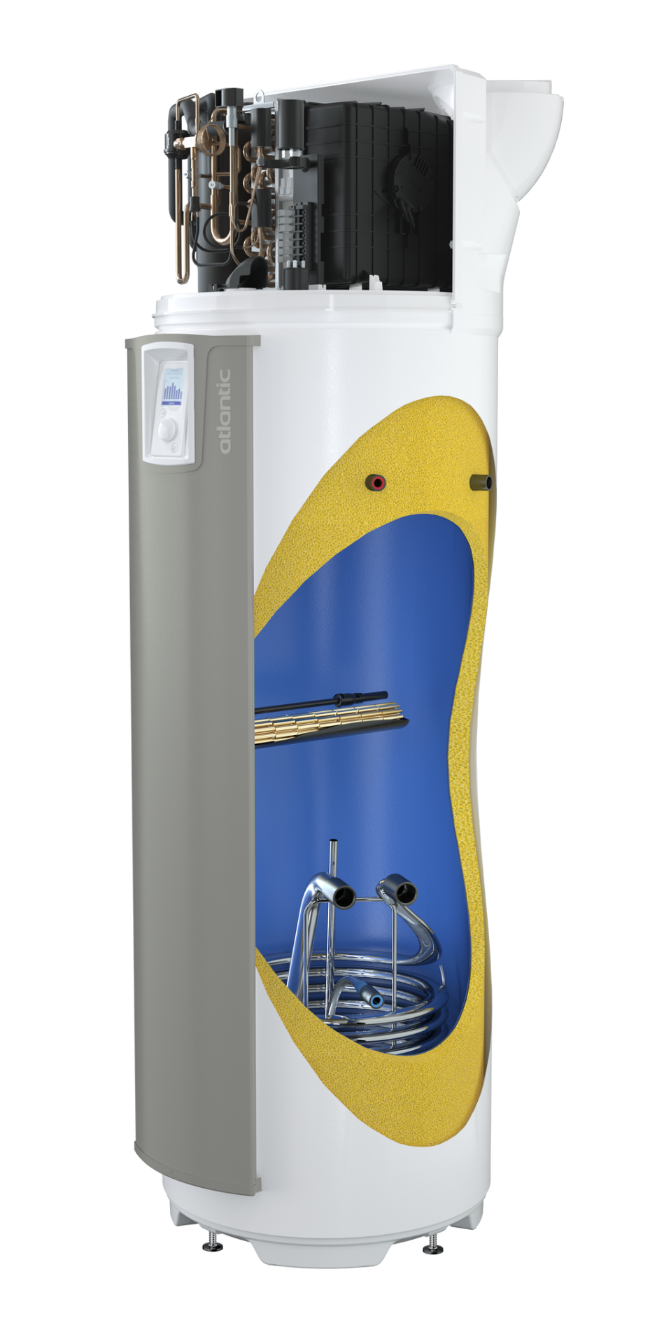 Atlantic heat pump for hot water 200 or 270 liters Explorer V4 monoblock recirculation mode