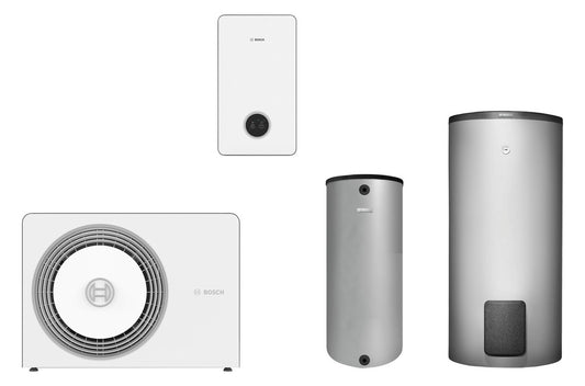 BOSCH Luftwärmepumpen-Paket BOPA CS792 AW 10 OR-T, CS5800iAW 12 E, BH120,WH290