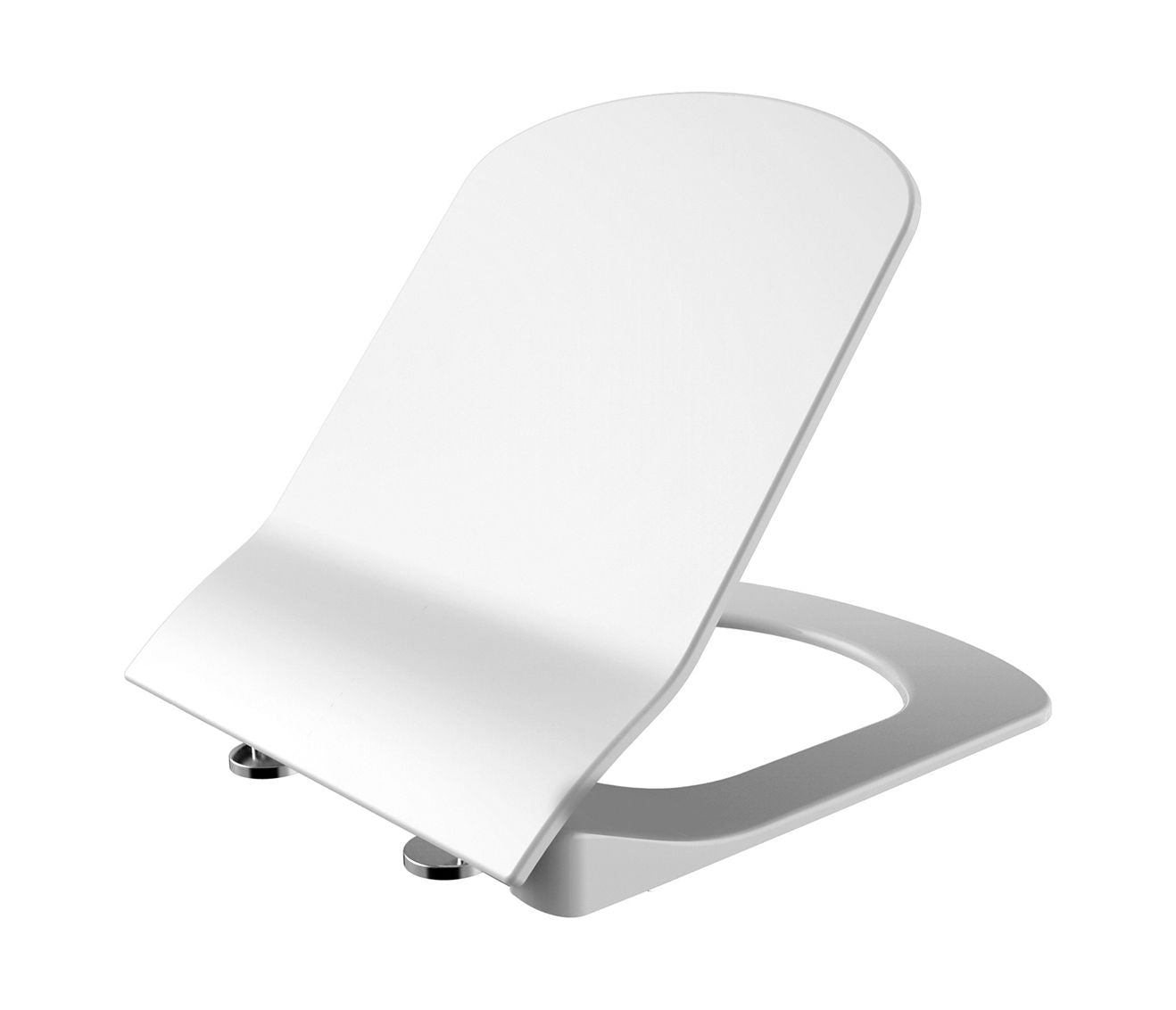 CREAVIT ELEGANT TOILETTSITZ – SCHLANKES DESIGN – SOFT CLOSE – DUROPLAST – EDELSTAHL-SCHARNIERE – GLÄNZENDES WEISS