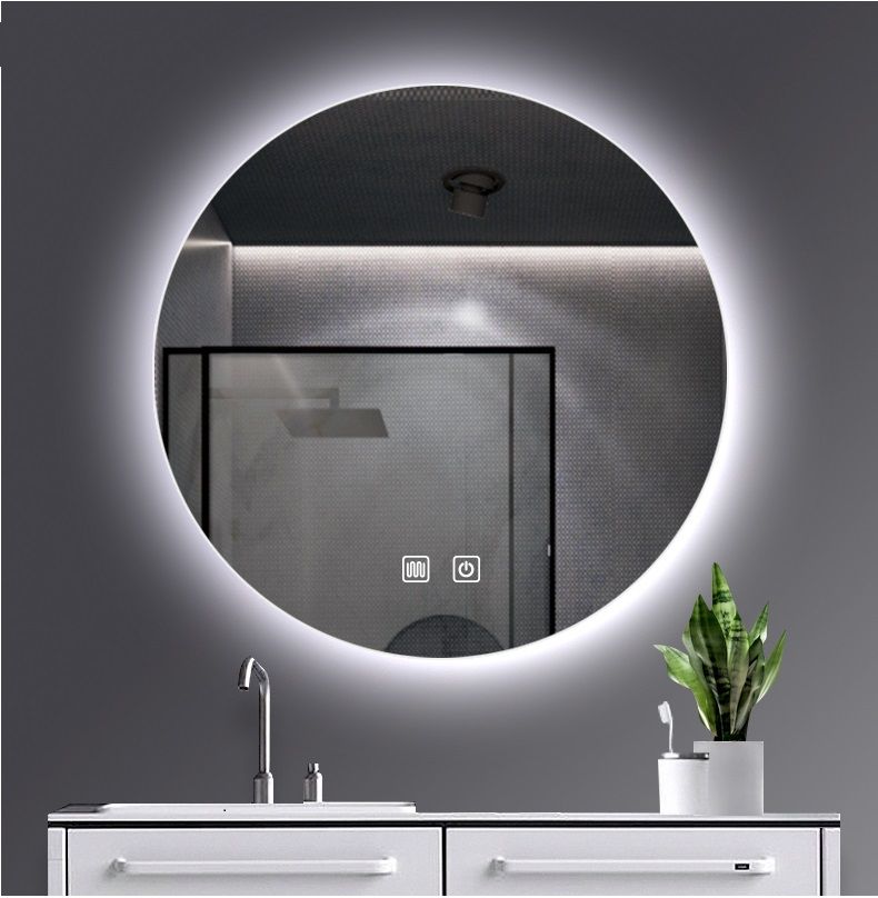 Oase AL Omega Spiegel - LED-Beleuchtung, runde Form und mit Heizung