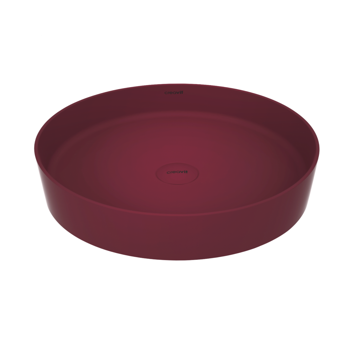 Oase CR Loop Aufsatzwaschbecken – Keramik – Ohne Überlauf & Ohne Hahnloch – 45×11,5×45 cm – Matt Berry