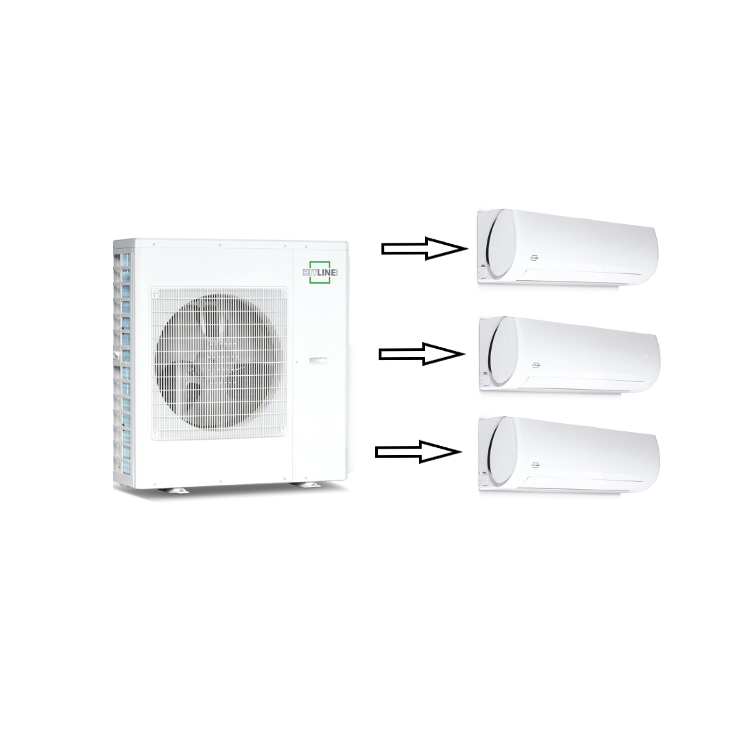 Remko room air conditioner DXM 7.5 kW - 1 outdoor unit + 3 indoor units