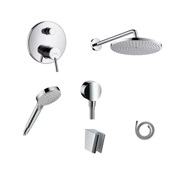 Hansgrohe Unterputz Dusch-Set Talis S mit Decken- oder Wandanschluss