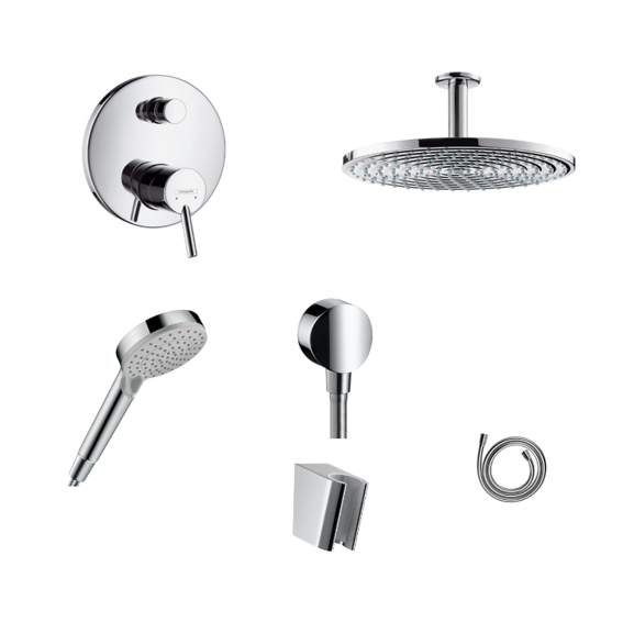 Hansgrohe Unterputz Dusch-Set Talis S mit Decken- oder Wandanschluss