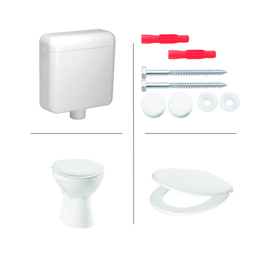 WC sur pied de douche sans rebord Oase Design avec robinetterie et siège de WC avec fonction bidet Tahret