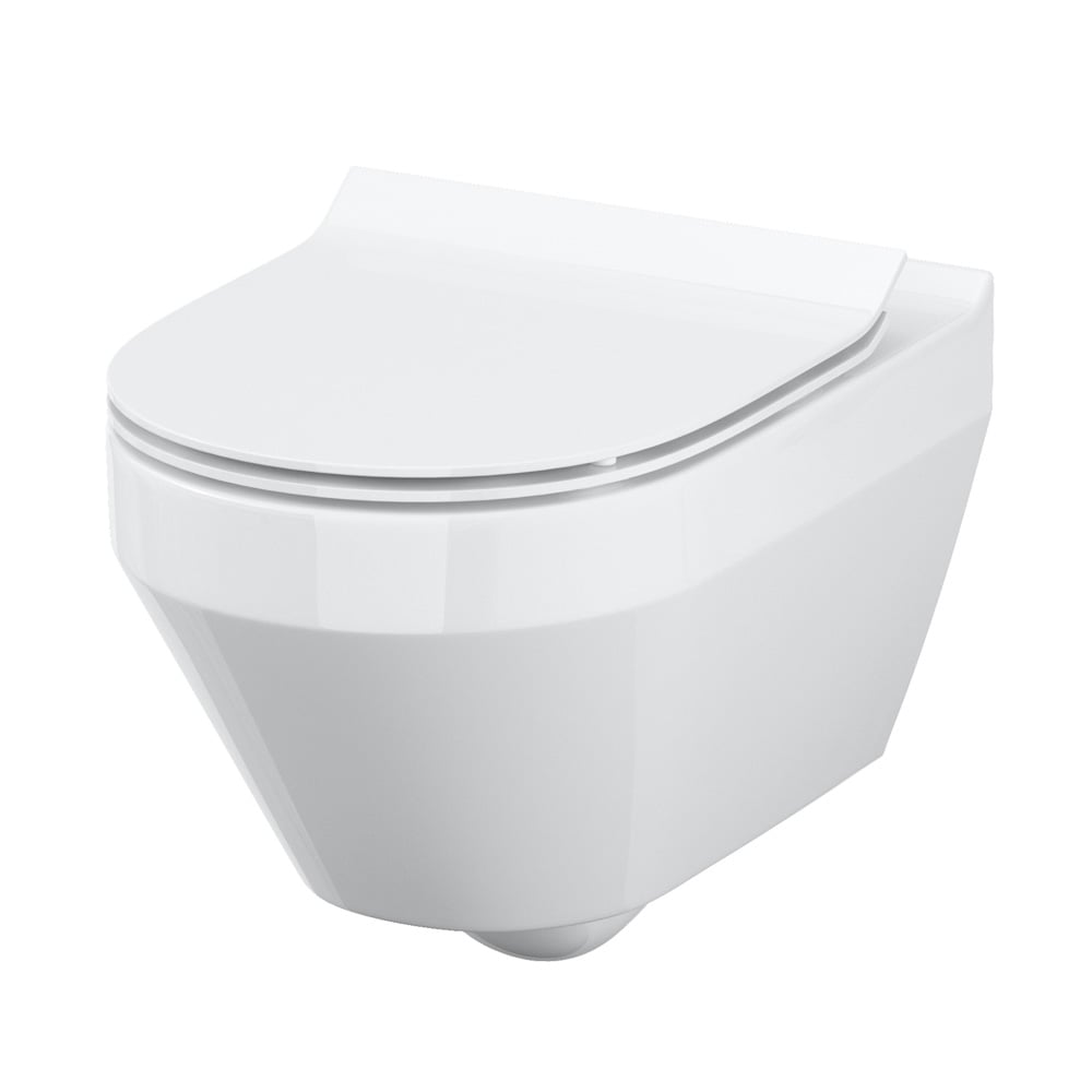 Cersanit Crea Wand-WC mit WC-Sitz, weiß