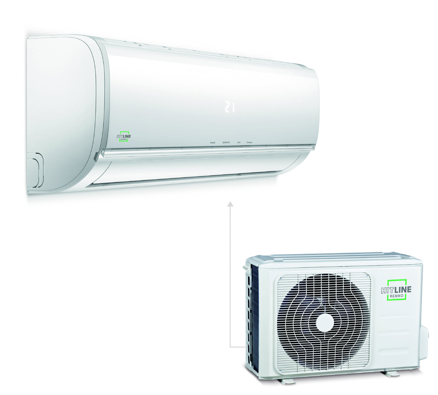 Remko Raumklimageräte SKW 261 DC Kompakt-Wandgerät, 2,6 kW, R32, weiß