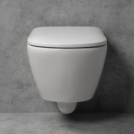 Duravit D-Neo Wand-WC Compact, Ausführung kurz mit WC-Sitz, weiß