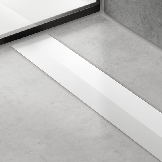 hansgrohe RainDrain Flex Abdeckung für Duschrinne kürzbar, weiß matt