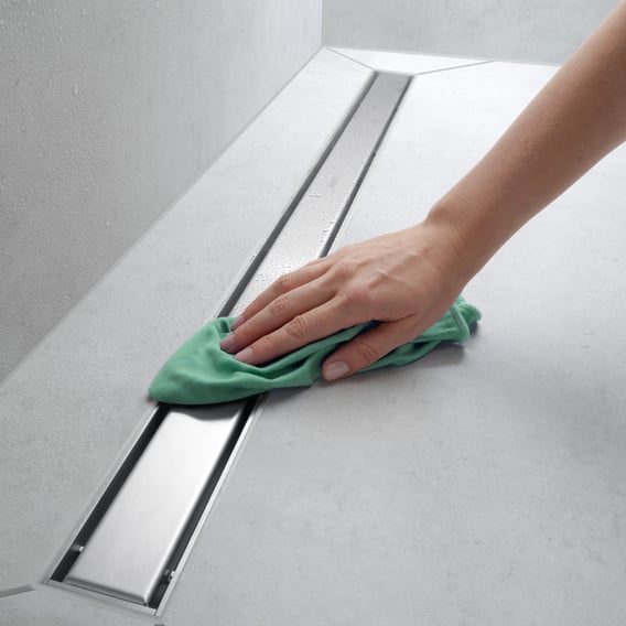 hansgrohe RainDrain Match Abdeckung für Duschrinne einseitig befliesbar, schwarz matt