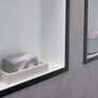 hansgrohe XtraStoris Individual Wandnische mit Designrahmen Korpus weiß matt/Front schwarz matt