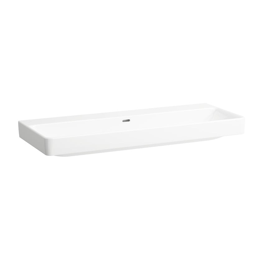 Laufen Pro S Waschtisch 120 x 46,5 cm ohne Hahnloch mit LCC, Weiß glänzend – H8149654001091