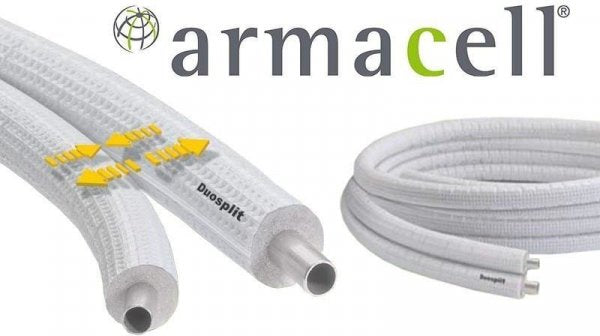 Armacell Tubolit DuoSplit Kältemittelleitung Schlauch 1/4" x 3/8", (Rolle: 25 Meter)