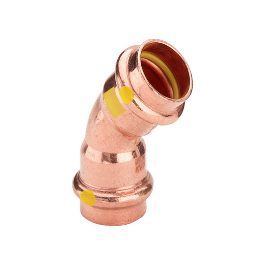 Viega Profipress gaz cuivre raccord à sertir coude 45° II (DVGW)