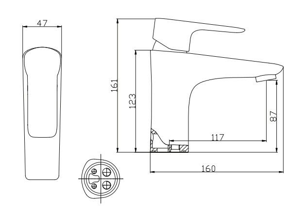 Oase basin mixer tap bathroom sink design tap - matt black