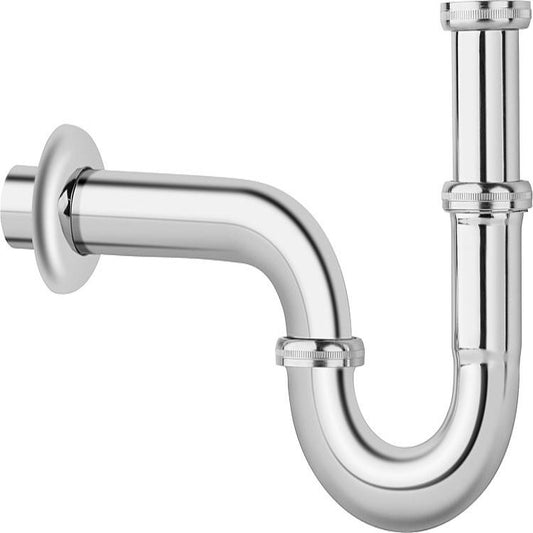 Chrome-plated tube siphon 11/4" DN 32 DIN-tested