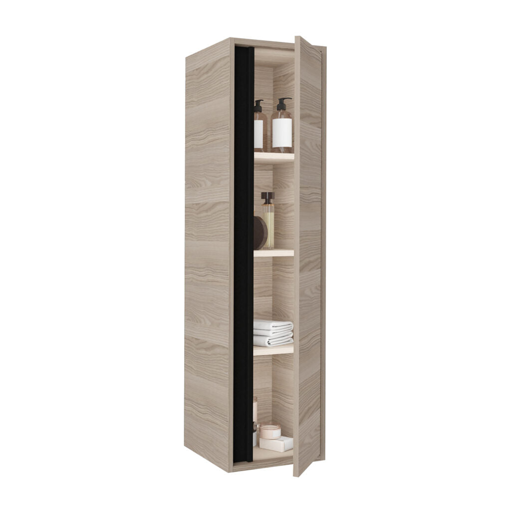 Oase Rustika vanity unit with high-quality wooden drawers, side cabinet and mirror