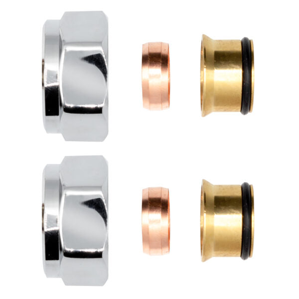 Compression fitting brass 3/4" for copper pipes 15mm