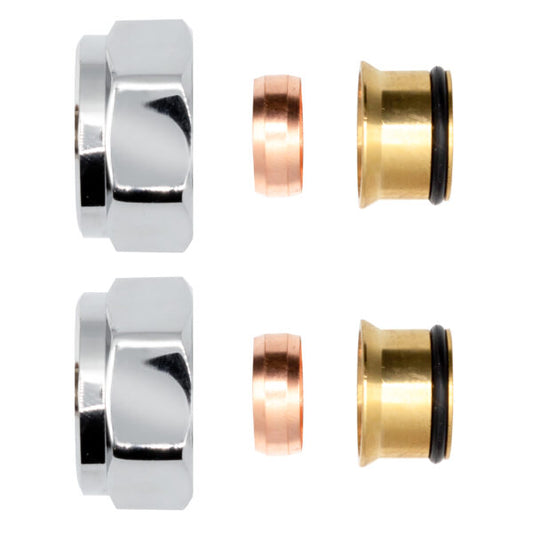 Klemmverschraubung Messing 3/4" für Kupferrohre 15mm