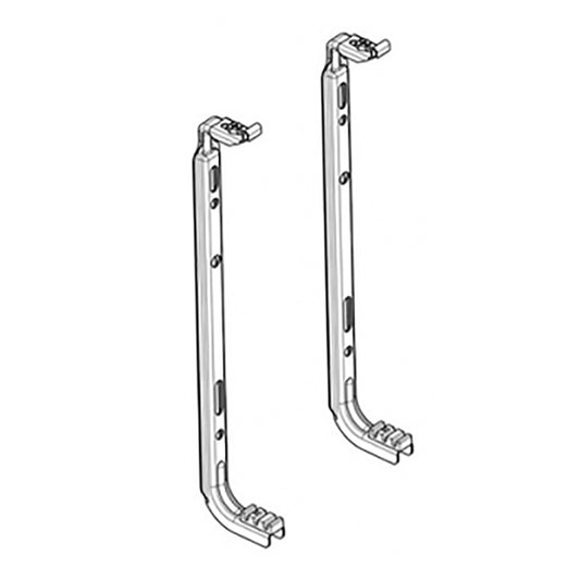 Rail console or wall mounting for radiators