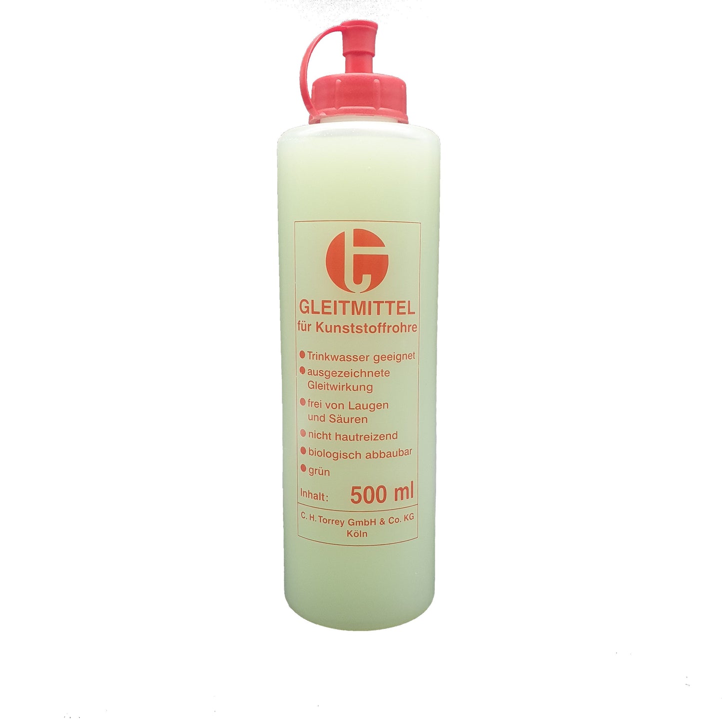 Torrey Gleitmittel für Kunststoffrohre 500ml-Flasche Sanitär-Trinkwasser geeignet