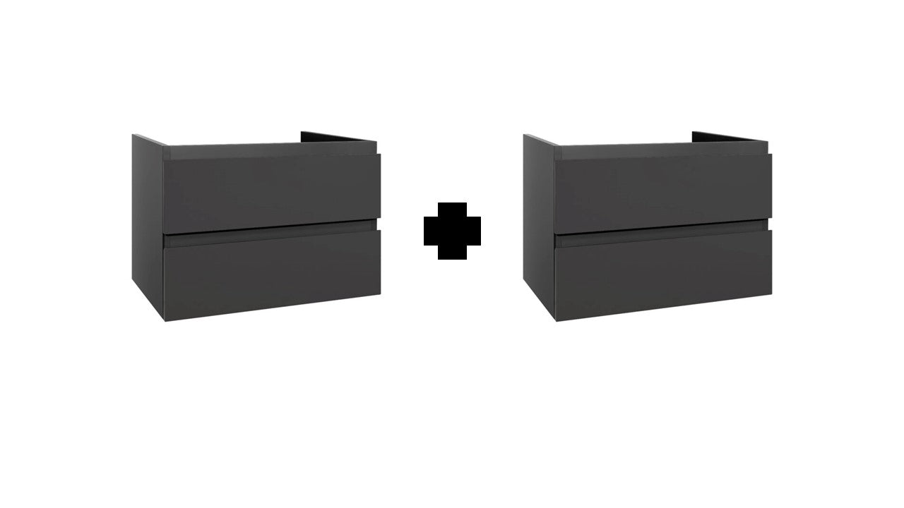 Oase Classic Waschtisch Unterschrank mit hochwertigen Metallschubladen