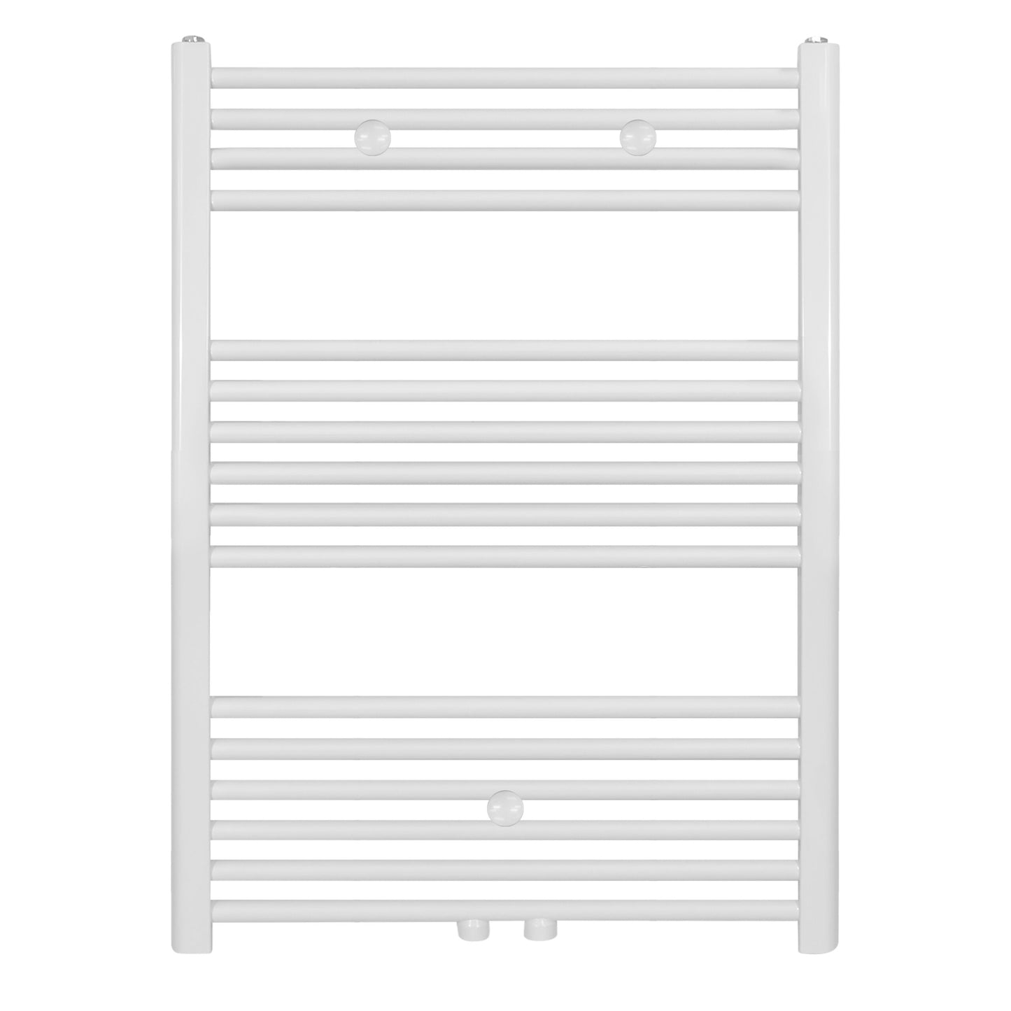 BR bathroom radiator with center connection and side connection white