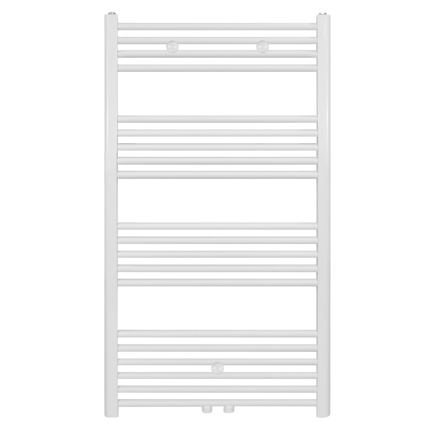 BR bathroom radiator with center connection and side connection white