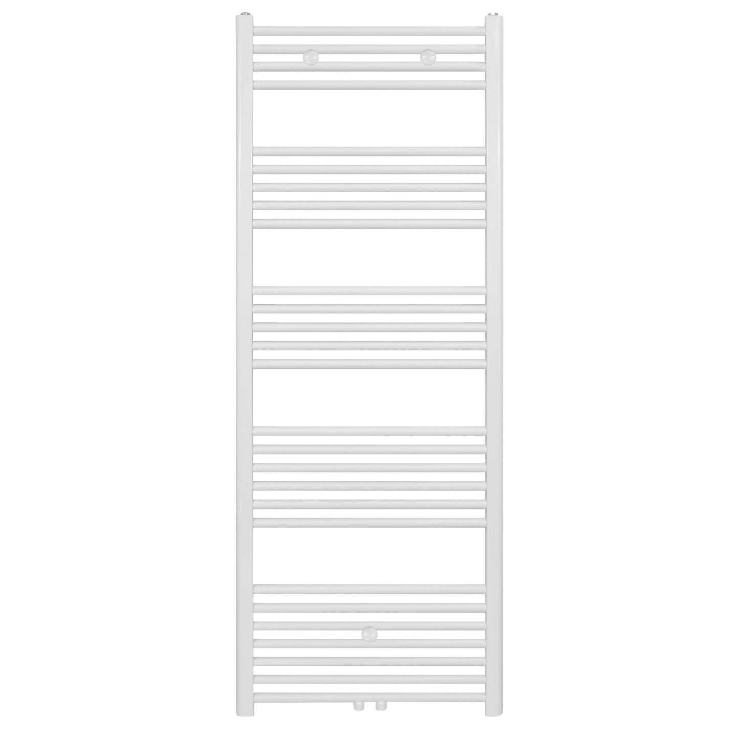 BR bathroom radiator with center connection and side connection white