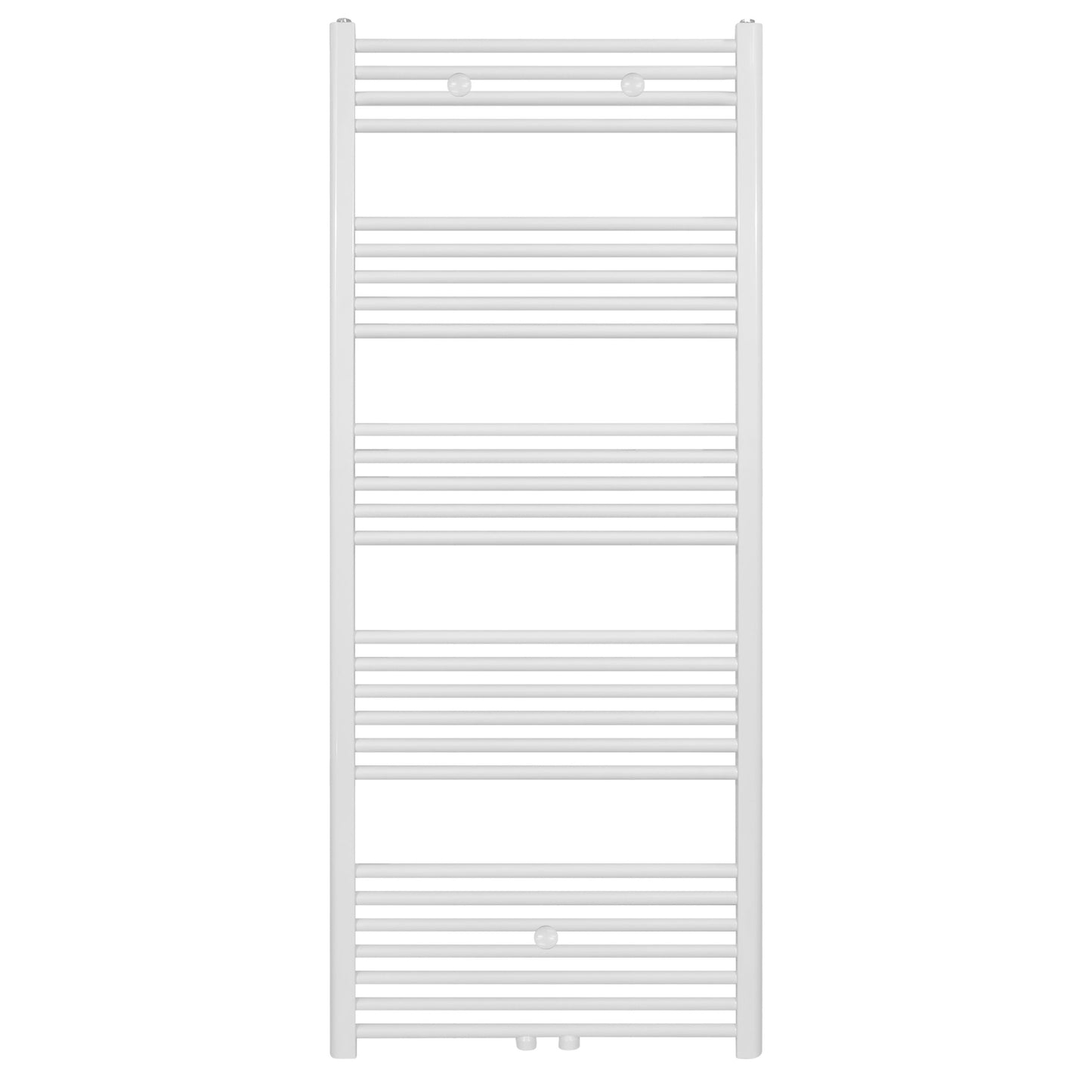 BR bathroom radiator with center connection and side connection white