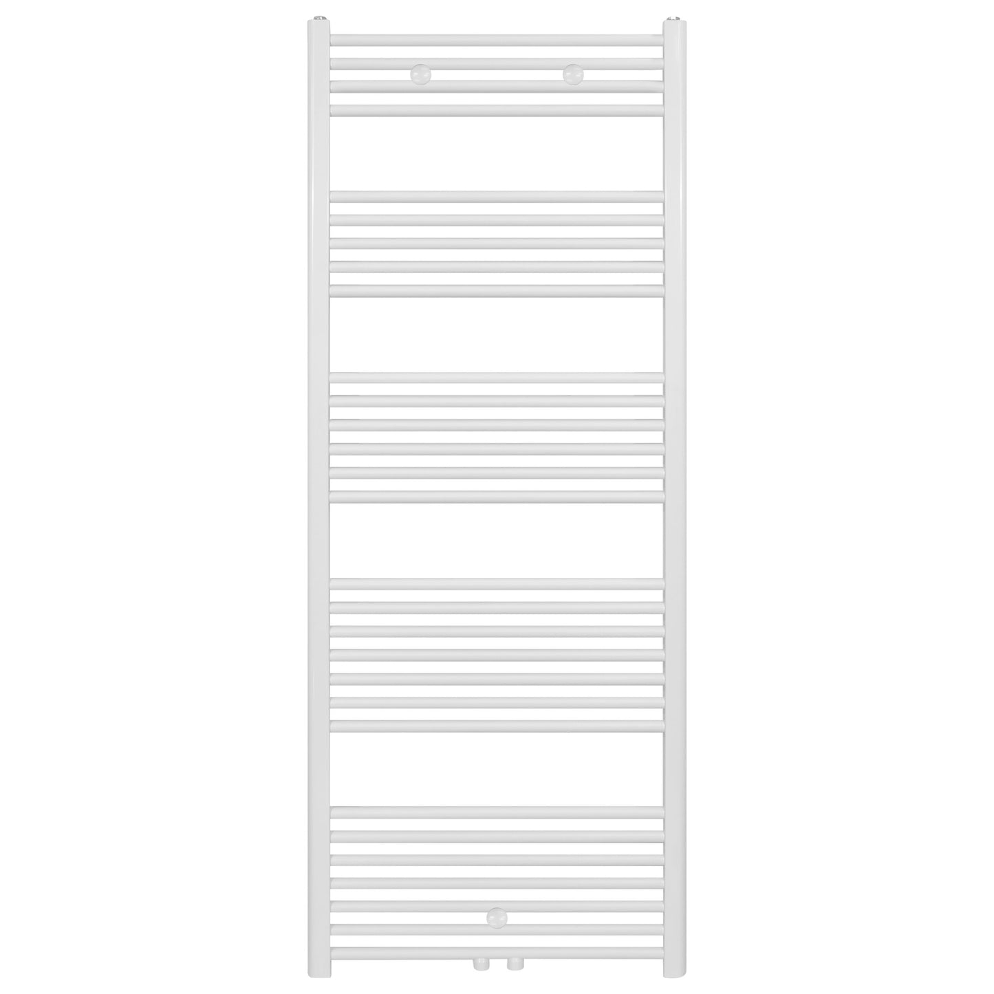 BR bathroom radiator with center connection and side connection white