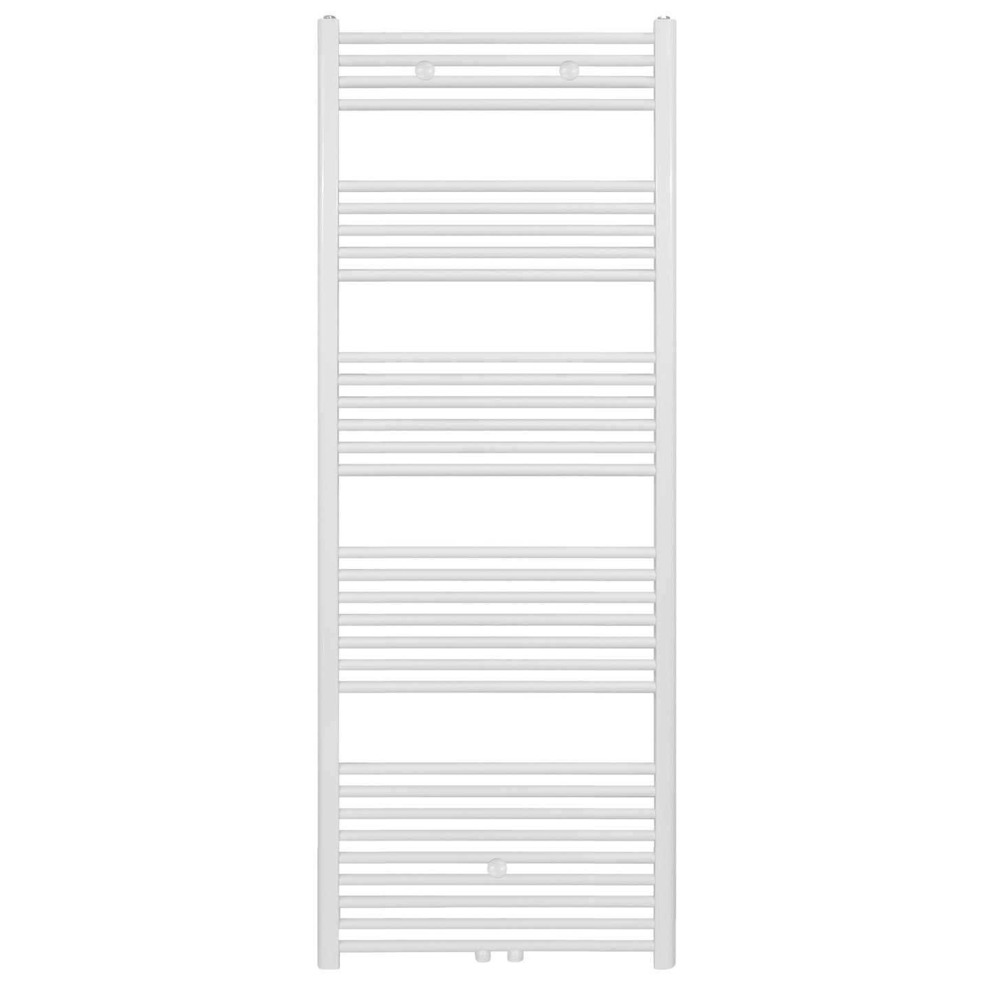 BR bathroom radiator with center connection and side connection white