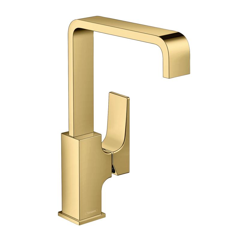 Hansgrohe basin mixer for wash basin design gold