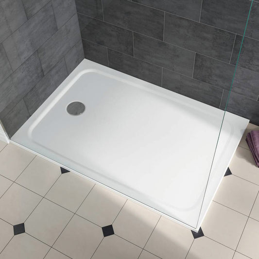 Shower surface super flat 2.5 cm white shower tray shower tray