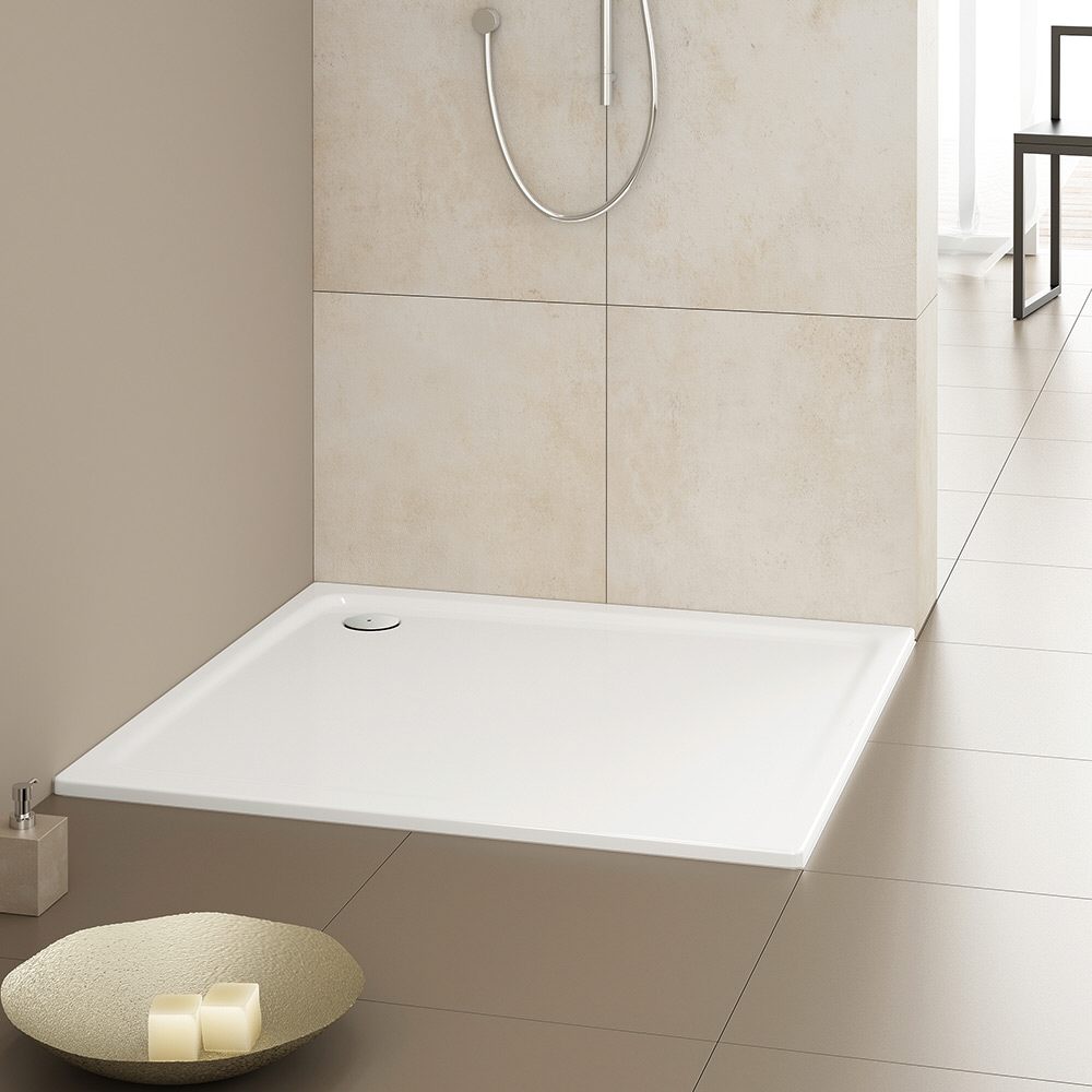 Shower surface super flat 2.5 cm white shower tray shower tray