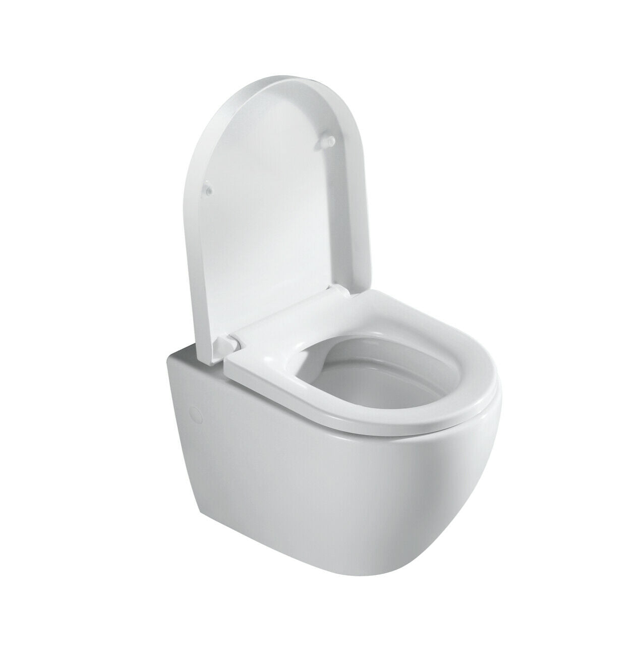 Oase Design free-standing toilet, rimless, white, washdown including removable toilet seat with soft-close mechanism