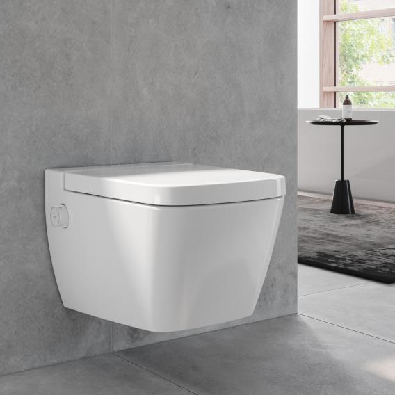 WC suspendu à fond creux Oase, avec fonction douche SET, avec abattant chaud/froid