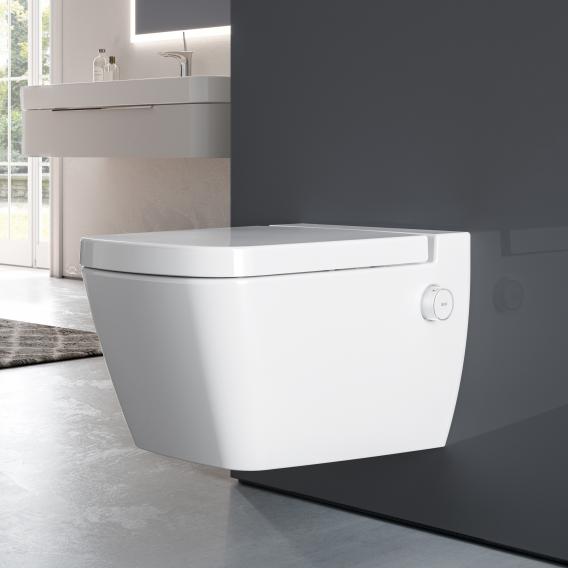 WC suspendu à fond creux Oase, avec fonction douche SET, avec abattant chaud/froid
