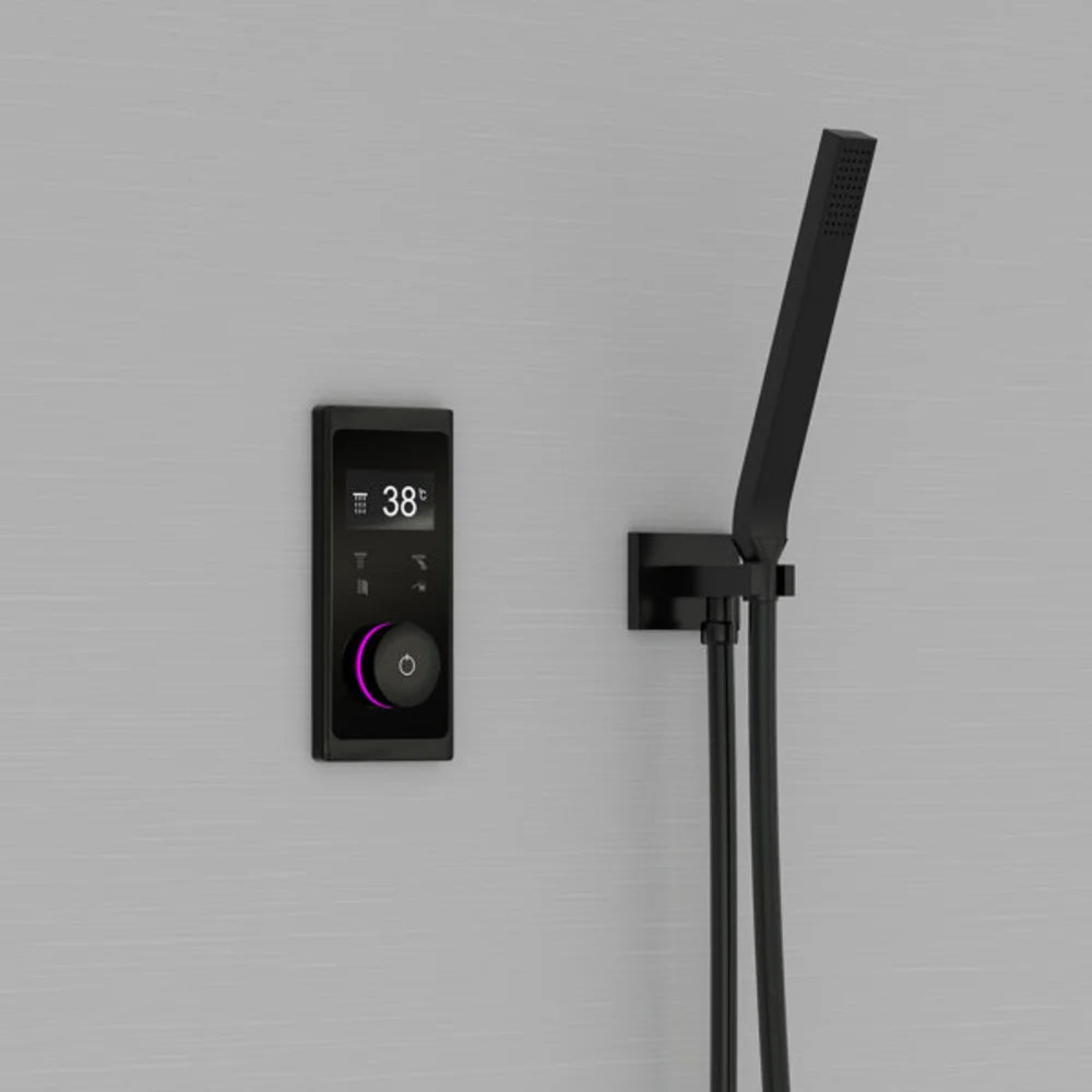 Handbrausegarnitur – Stabhandbrause mit integriertem Brauseanschlussbogen