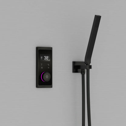 Handbrausegarnitur – Stabhandbrause mit integriertem Brauseanschlussbogen