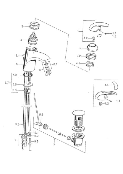 Hansa Hansastar Waschtischbatterie 55131100