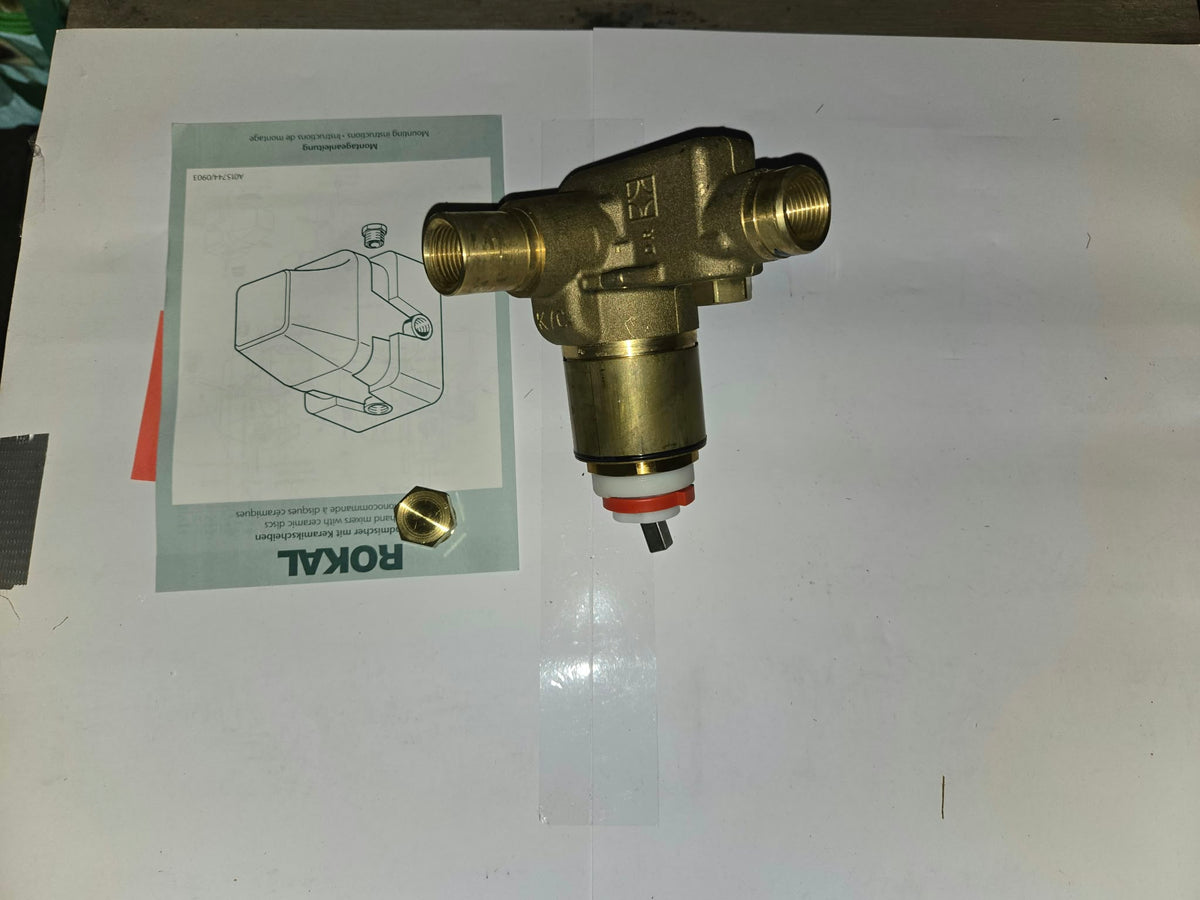 ROKAL Unterputz-Duschthermostat – Silber Matt inkl. Messing-Grundkörper