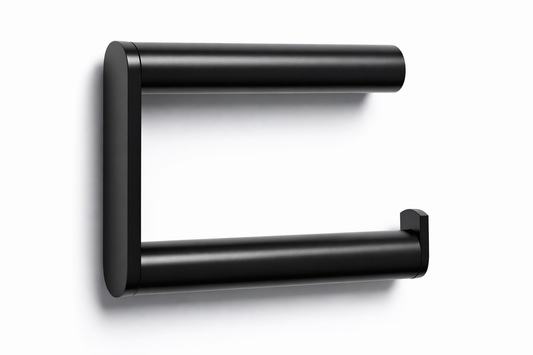 Toilettenpapierhalter ohne Abdeckung – Schwarz