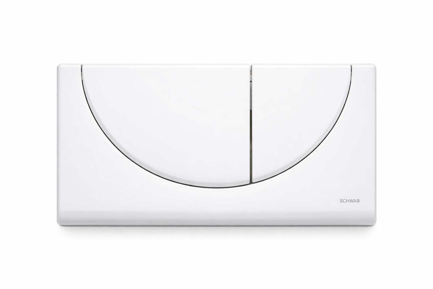 SCHWAB Betätigungsplatte VIVA – 2-Mengen-Spülung – Weiß (bianca/blanc)