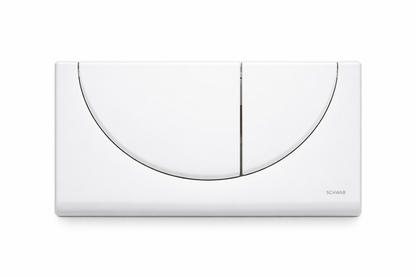 SCHWAB Betätigungsplatte VIVA – 2-Mengen-Spülung – Weiß (bianca/blanc)