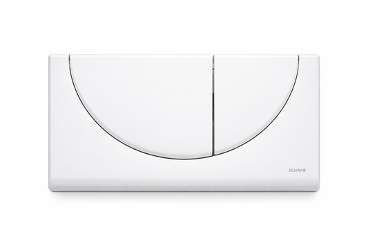 SCHWAB Betätigungsplatte VIVA – 2-Mengen-Spülung – Weiß (bianca/blanc)