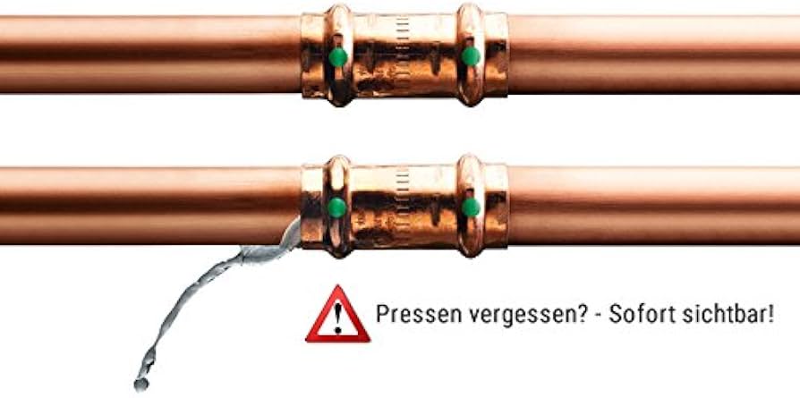 Sanpress Übergangsstück 4511 – 15 mm × 1/2" AG – Siliziumbronze