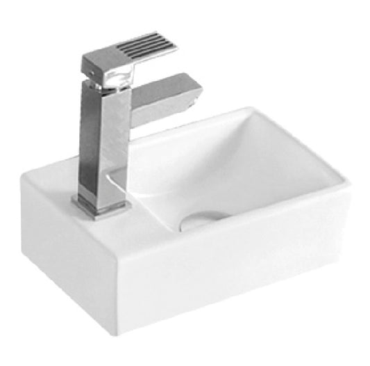 Design washbasin small guest toilet hand wash basin tap hole washbasin